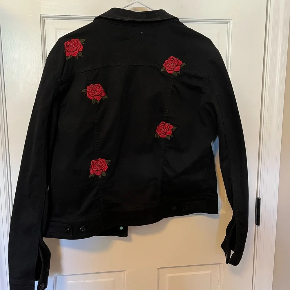 LuLaRoe Black Denim Jacket - Picture 2 of 3